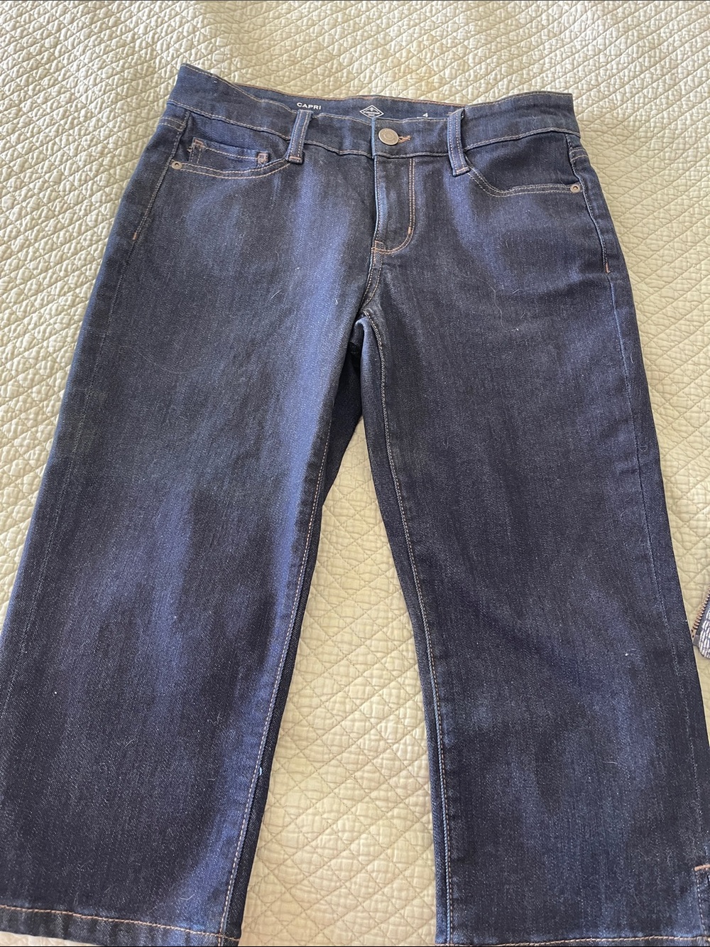 St. John's Bay Dark Blue Cropped Jeans